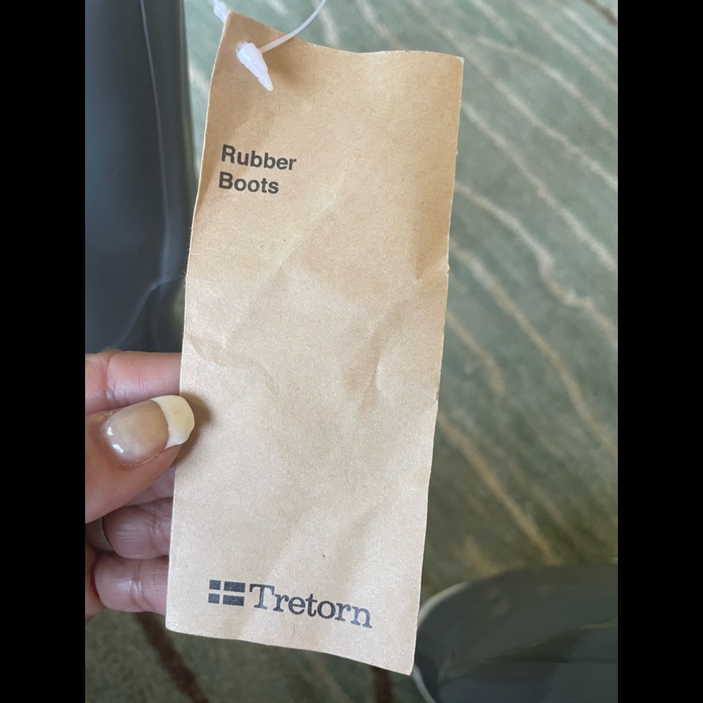 Tretorn Skerry Reslig Gray Rubber Deck Rain Boots Size 5 (36) - Picture 4 of 10